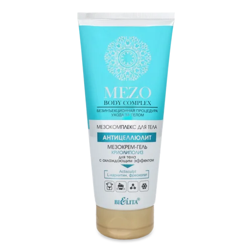 Мезокрем-гель для тіла з охолоджуючим ефектом Кріоліполіз Mezo Body Complex Bielita, 200мл