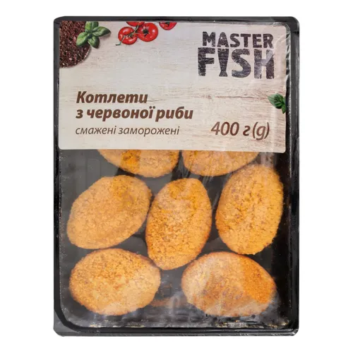 Котлети Master Fish з червоної риби 400г