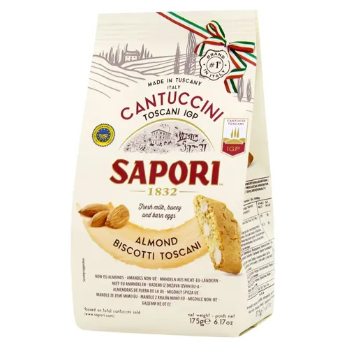 Печиво Sapori Кантучіні з мигдалем 175г