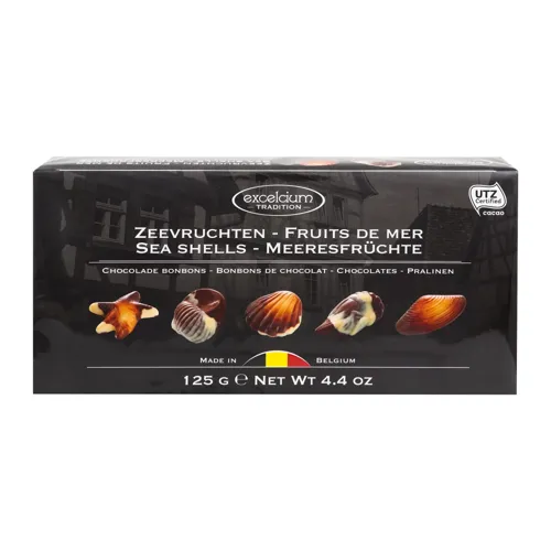 Цукерки шоколадні Sea Shells Excelcium 125г