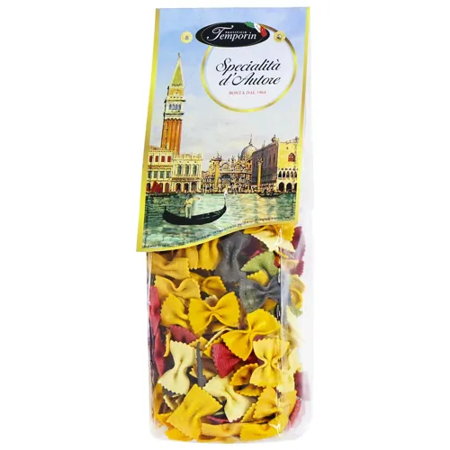 Макаронні вироби Pastificio Temporin Venezia Бантики 6 кольорів 500г