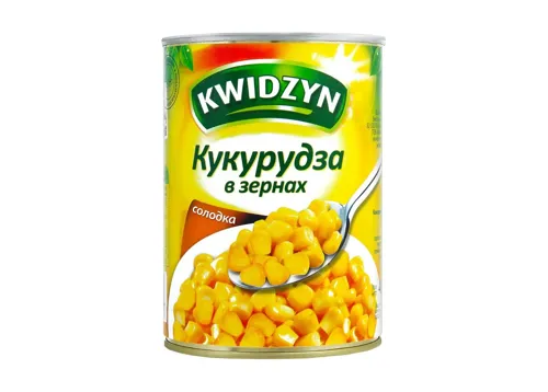 Кукурудза цукрова Kwidzyn консервована, 400г
