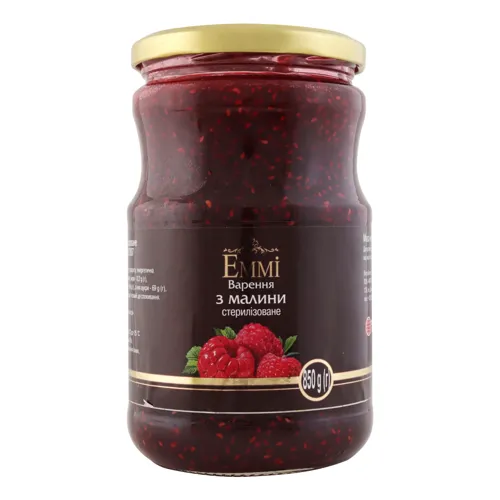 Варення з малини Еммі скляна банка 850г
