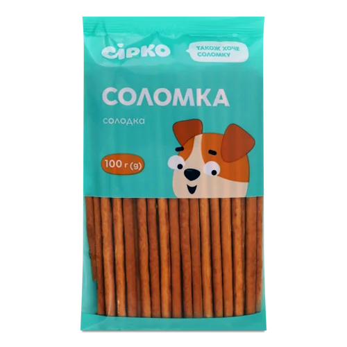 Солодка Соломка, Вищого Ґатунку, Картонна Упаковка, 100 Г