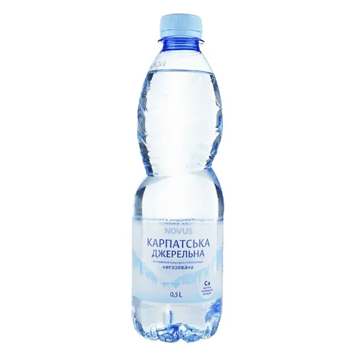 Вода мінеральна Novus Карпатська Джерельна негазована 0,5л