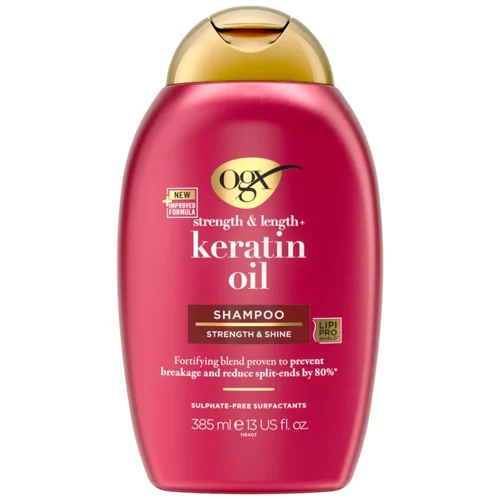 Шампунь для волосся Ogx® Keratin Oil проти ламкості з кератиновою олією 385мл