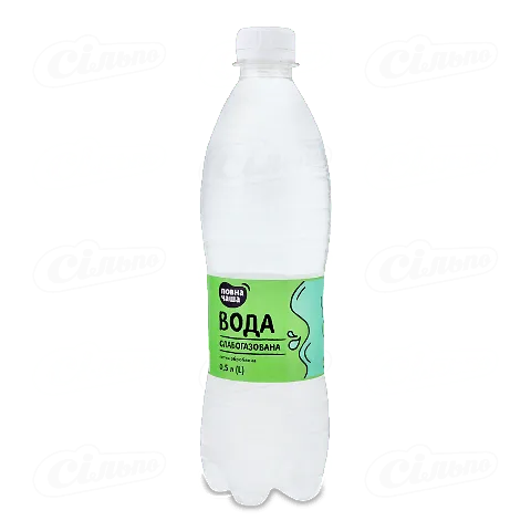 Вода питна «Повна Чаша»® слабогазована «Ерлан», 0,5л