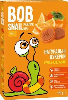 Натуральні цукерки Bob Snail Хурма-Апельсин 120г