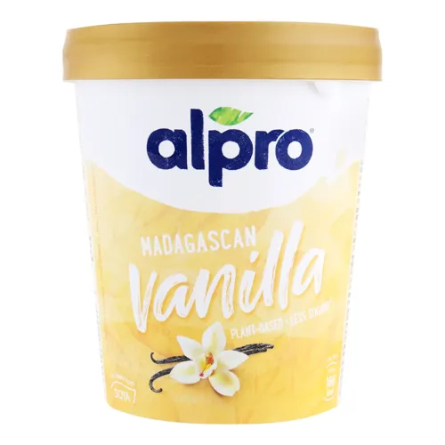 Морозиво 8% на рослинно-соєвій основі Madagascan Vanilla Alpro ст 340г
