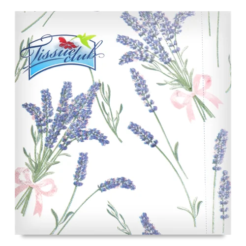 Паперові Серветки Тришарові Tissue Club 33х33см, 20шт