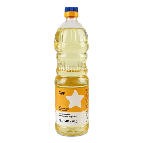 Олія Соняшникова Рафінована Дезодорована Виморожена, П/Пл 880мл