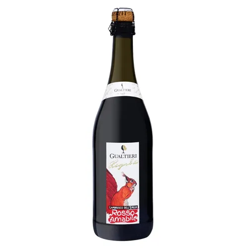 Вино ігристе La Cantina Lambrusco dell' Emilia Ligabue Rosso Amabile червоне солодке 8% 0.75л