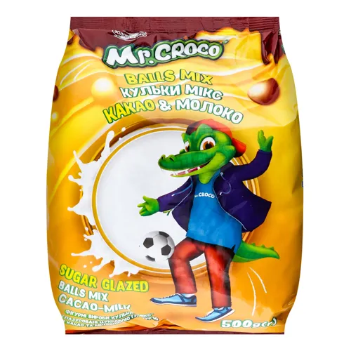 Сніданки сухі Какао&Молоко Balls Mix Mr. Croco м/у 500г