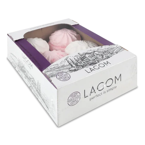 Зефір Біло-Рожевий Lagom Картонна Упаковка 370г
