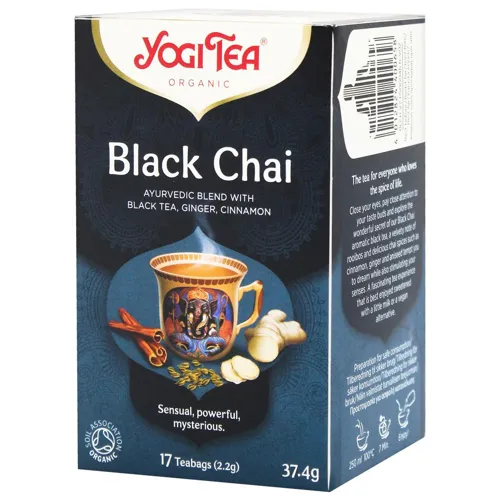 Чай чорний «Yogi Tea Black Chai» в пакетиках 2,5г х 17шт