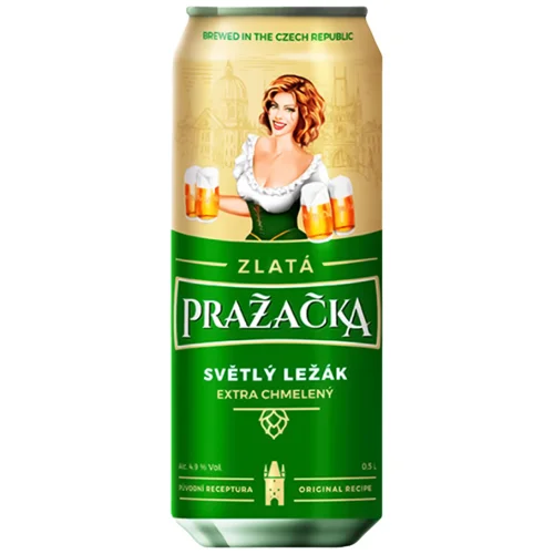 Пиво Prazacka Zlata світле 4,9% 0,5л