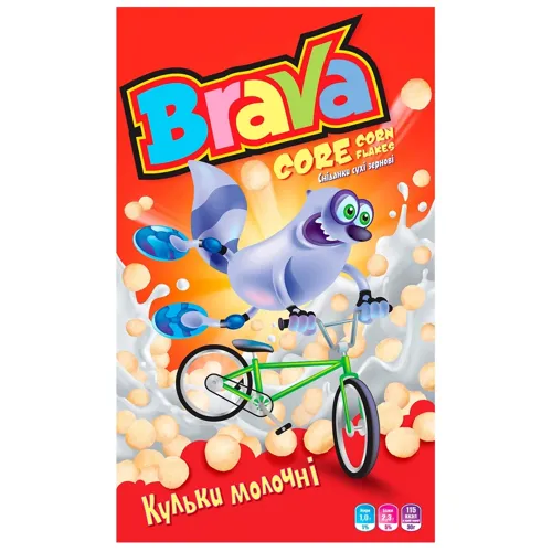 Сніданки сухі Brava кульки молочні 190г