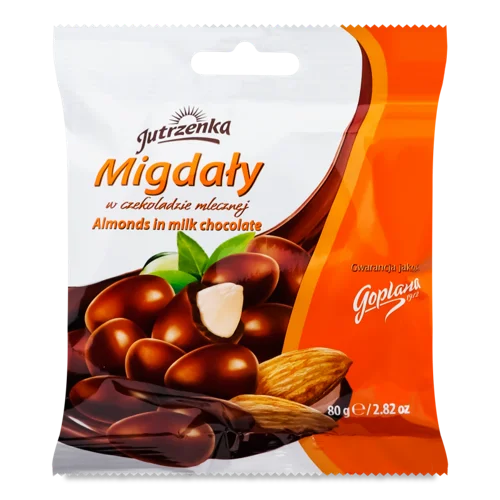 Мигдаль В Молочному Шоколаді Jutrzenka, м/у 80г