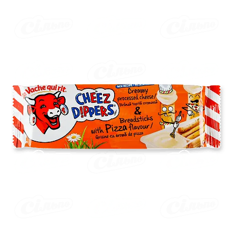 Сир плавлений «Весела корівка» Хрум Піца з хлібними паличками 40%, 35г
