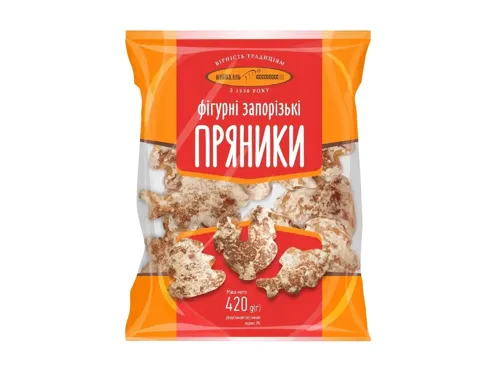 Пряники Київхліб Запорізькі фігурні 420г