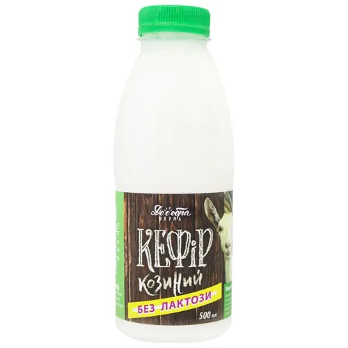 Кефір Доообра Ферма козиний безлактозний 3,5-4,5% 500г