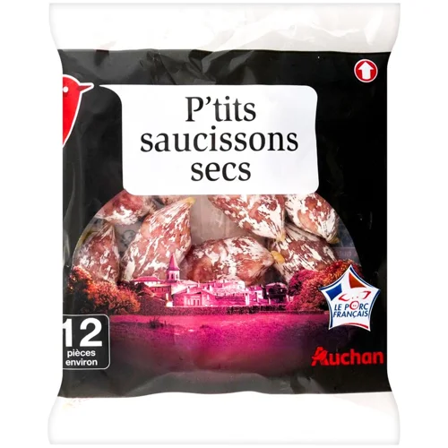 Ковбаски Auchan міні сухі 75г