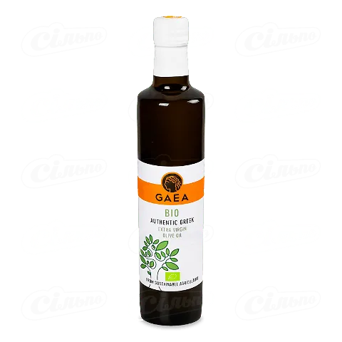 Олія оливкова Gaea Extra Virgin органічна, скло, 500мл