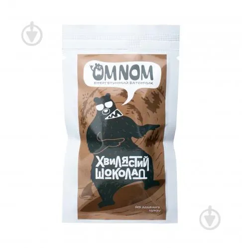 Батончик OMNOM Чорний шоколад ЇДЛО