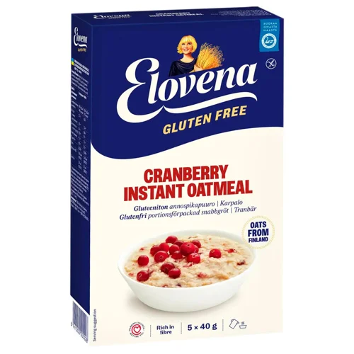 Каша вівсяна Elovena Журавлина без глютену 200г