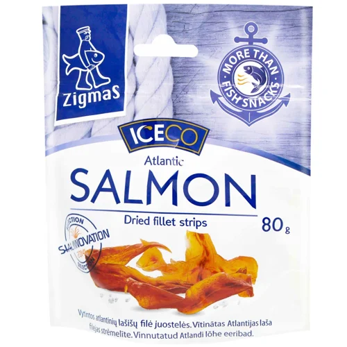 Лосось Zigmas в'ялений смужками 80г