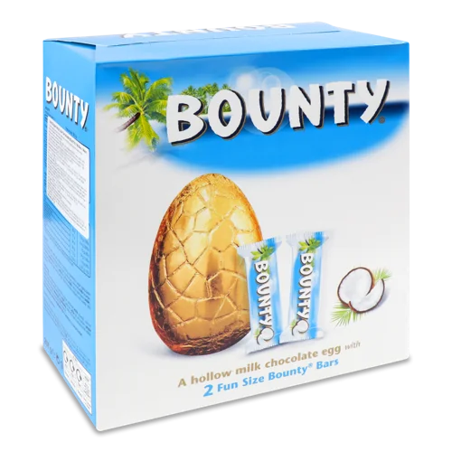 Шоколадне Яйце Bounty з Батончиками, 100г