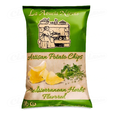 Чіпси La Abuela Nieves смак середземноморських трав, 56г