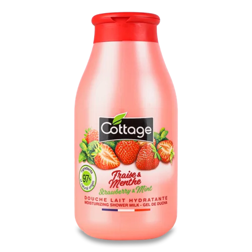 Молочко для Душу Зволожуюче Strawberry&Mint Cottage, 250мл