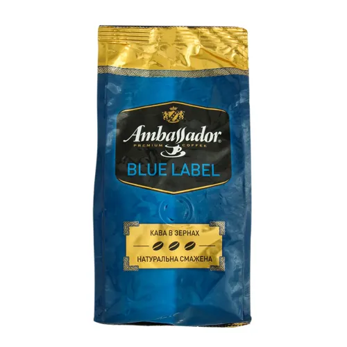 Кава натуральна смажена у зернах Blue Labe Ambassador м/у 250г