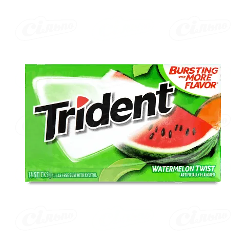 Гумка жувальна Trident кавун-диня, 26,6г