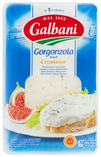 Сир 48% блакитний Gorgonzola Cremoso Galbani лоток 150г