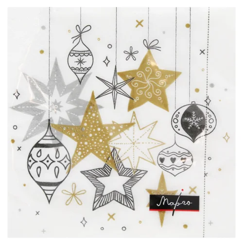 Серветки Марго Іграшки і зірки 3-шарові 33х33см 18шт