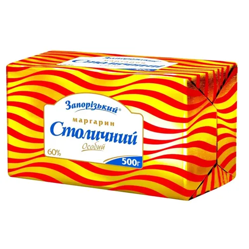 Маргарин Запорізький Столичний Особий 60% 500г