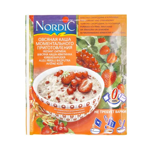 Пластівці вівсяні з чорною смородиною Nordiс 36 г