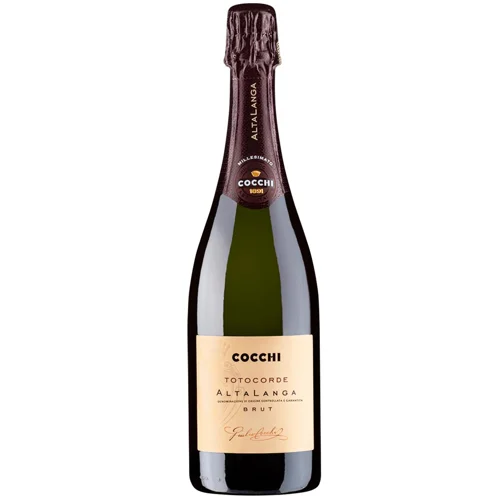 Вино ігристе Cocchi Totocorde Alta Langha біле брют 12,5% 0,75л
