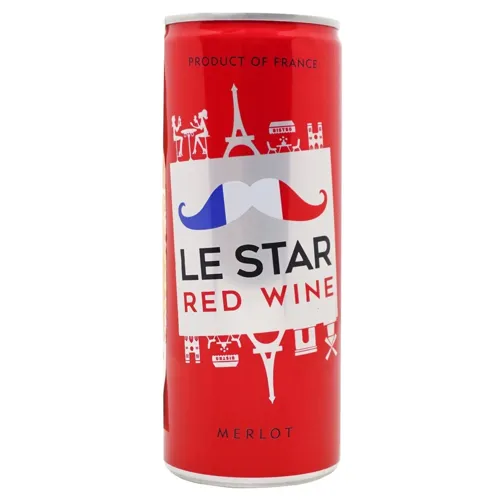 Вино Le Star Red Wine Merlot червоне сухе 13% 250мл