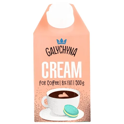 Вершки до кави ванільні 8%, 500г