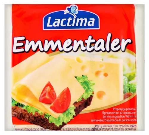 Сир плавлений 36.2% порційний Emmentaler Lactima м/у 130г