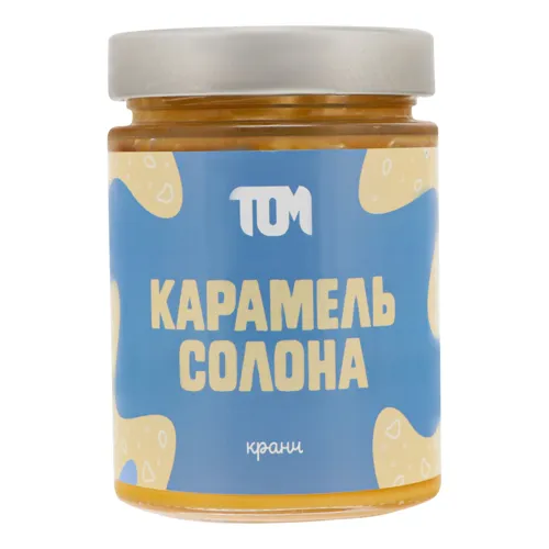Карамель солона Кранч Том у скляній банці 300г