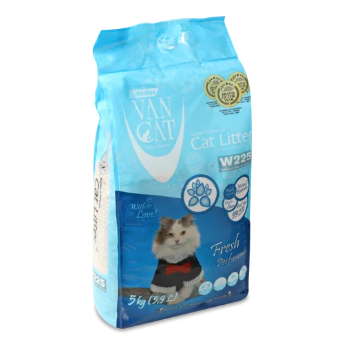 Котячий Наповнювач Білий Fresh Perfumed Super Premium VanCat, в/ґ, 5кг