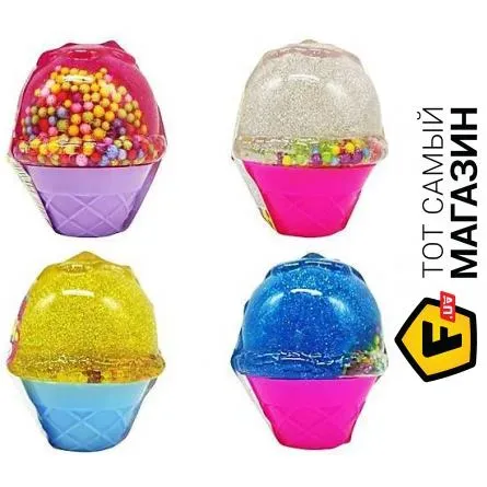 Окто Лизун-антістрес ТМ Mr.Boo Морозиво глиттер 70г асорті