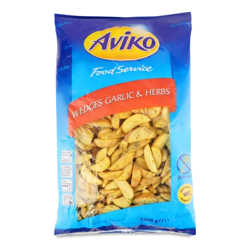 Картопля Aviko дольки з часником та зеленню