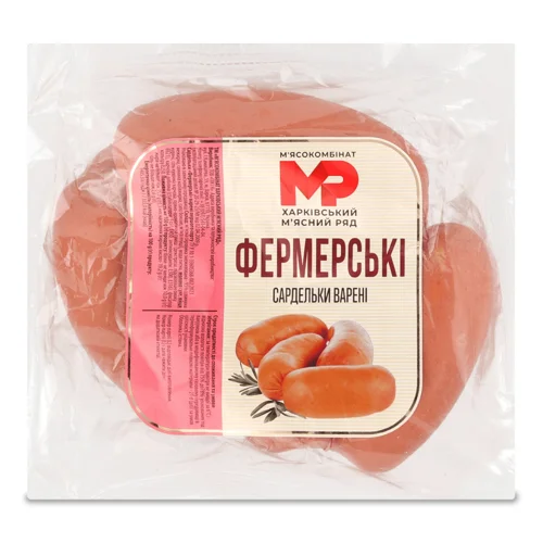 Сардельки Харківський м`ясний ряд Фермерські 1г кг