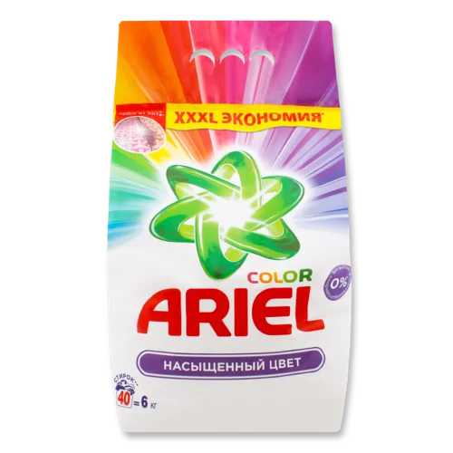 Пральний Порошок Насичений Колір Color Ariel, В/ґ, 6кг