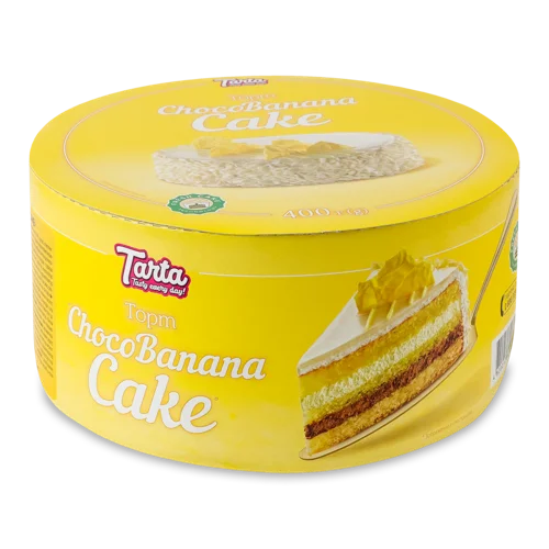 Торт Бісквітний ChocoBanana Cake Картонна Упаковка 400г